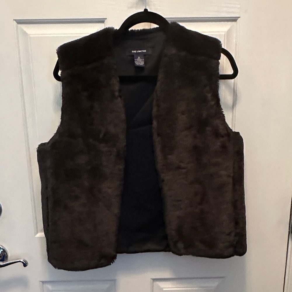 Limited Black Faux Fur Vest